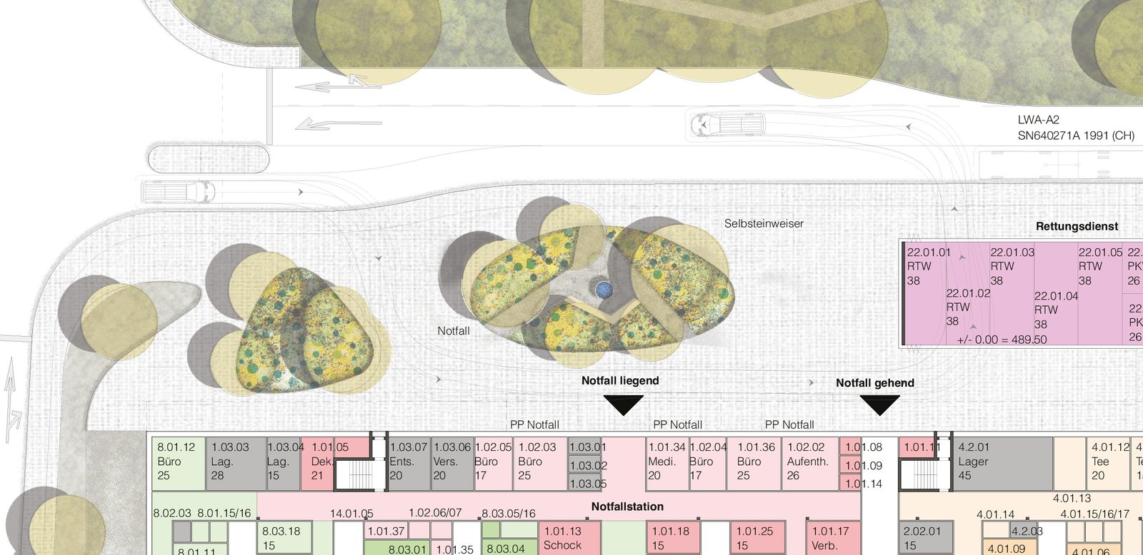 Neubau Spitalareal LUKS — Ansicht 2