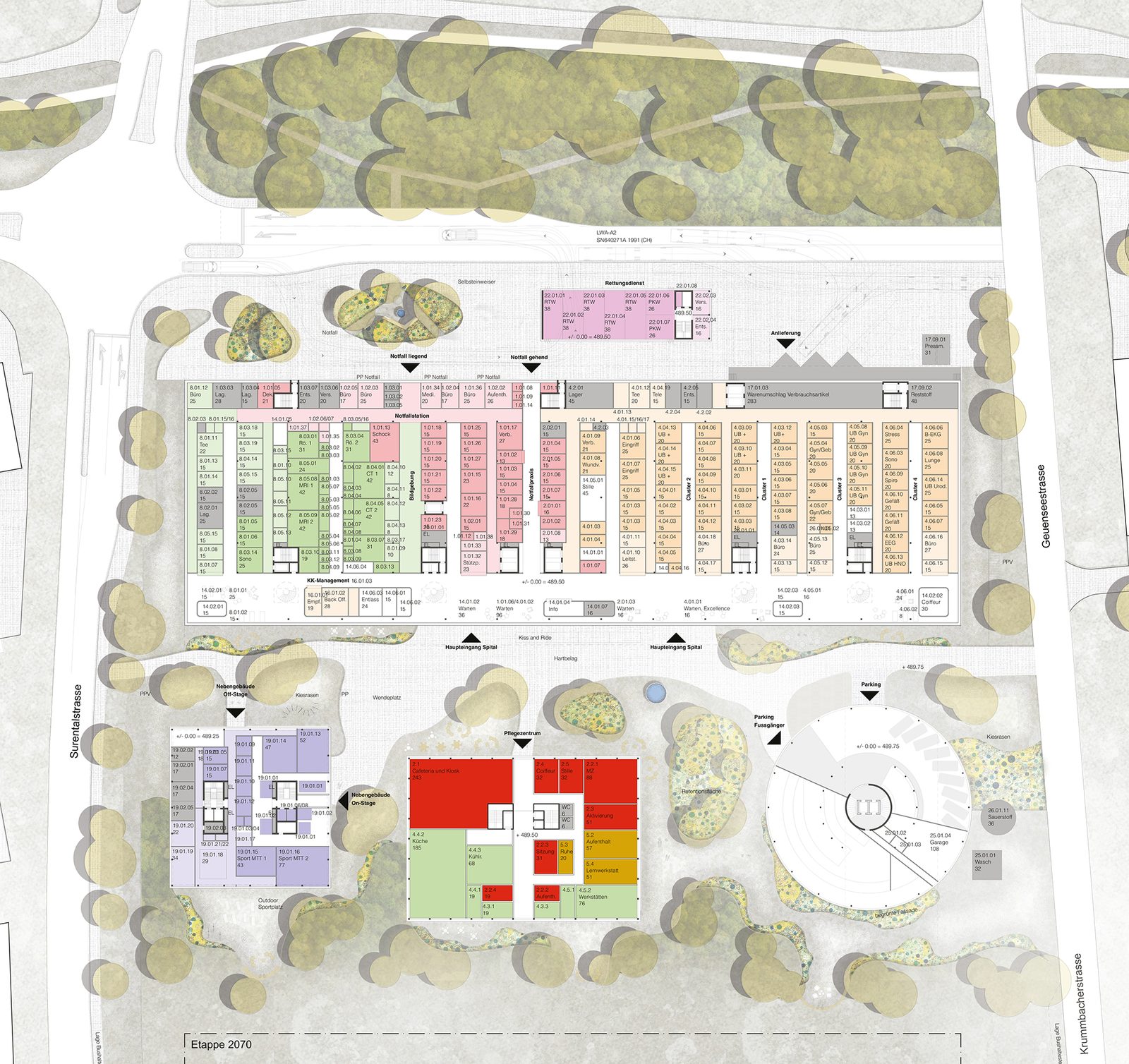 Neubau Spitalareal LUKS — Ansicht 4