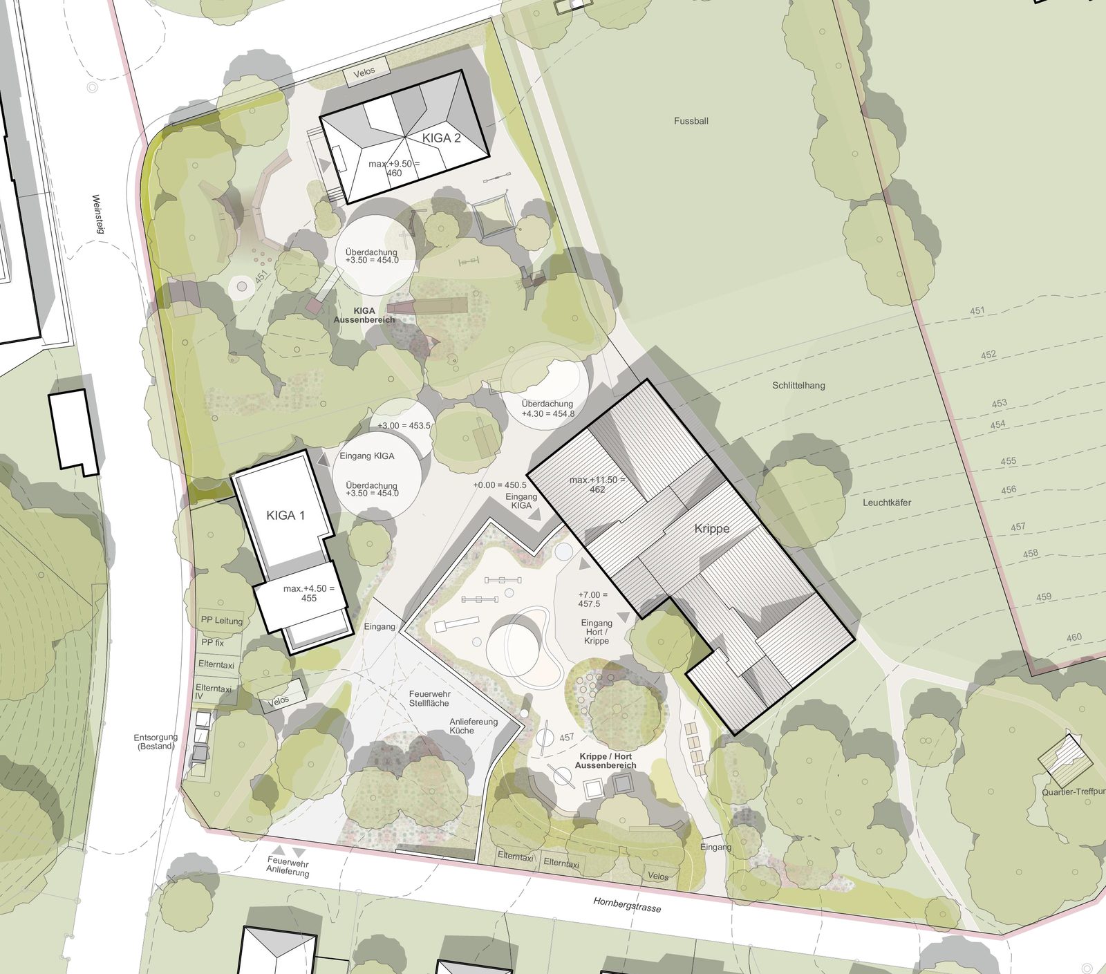 Neubau / Erweiterung Kinderzentrum Geissberg — Ansicht 1